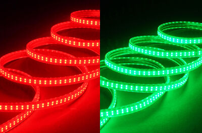 使用場所に合わせて
フレキシブルに曲げられるLEDテープライト
赤色発光タイプと緑色発光タイプ
